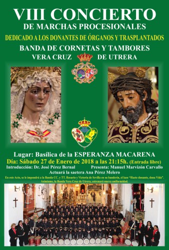 CARTEL CONCIERTO DONANTES EN LA MACARENA 2018